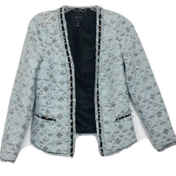 Scotch & Soda Jackets & Blazers - Maison Scotch Tweed Stars Open Front Blazer Jacket